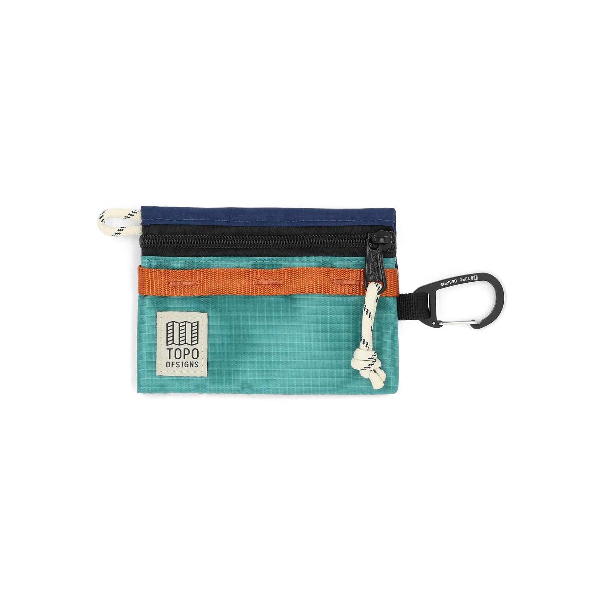 Front View of Topo Designs Accessory Bag - Mountain in "Midnight / Caribbean"
