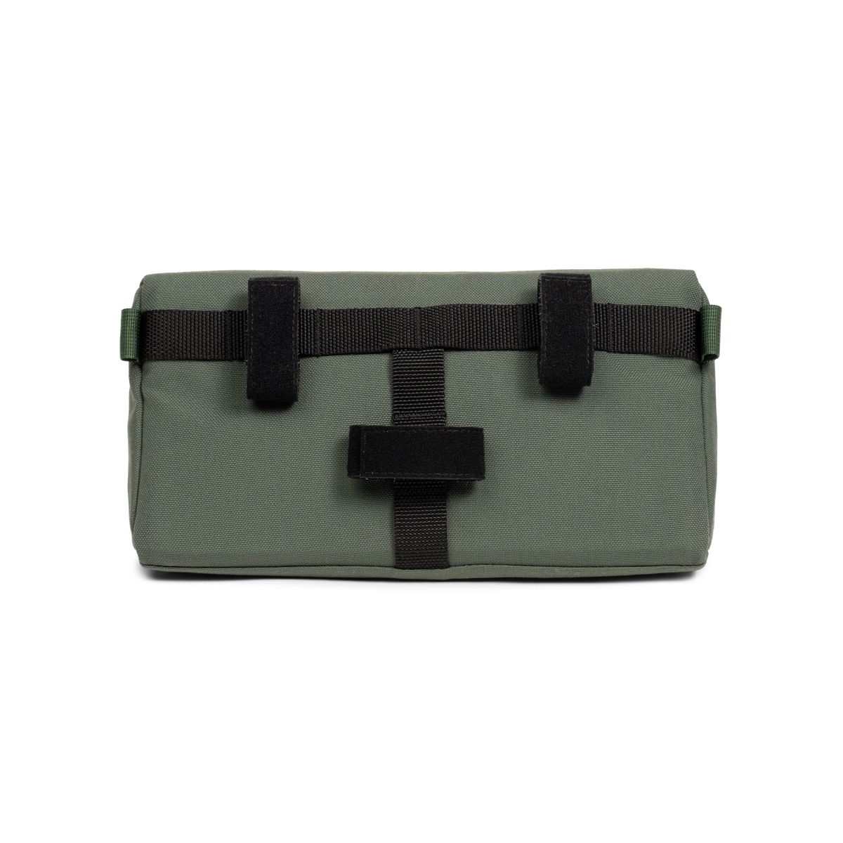 Back view of Topo Designs Bike Bag in "Very Peri / Forest"