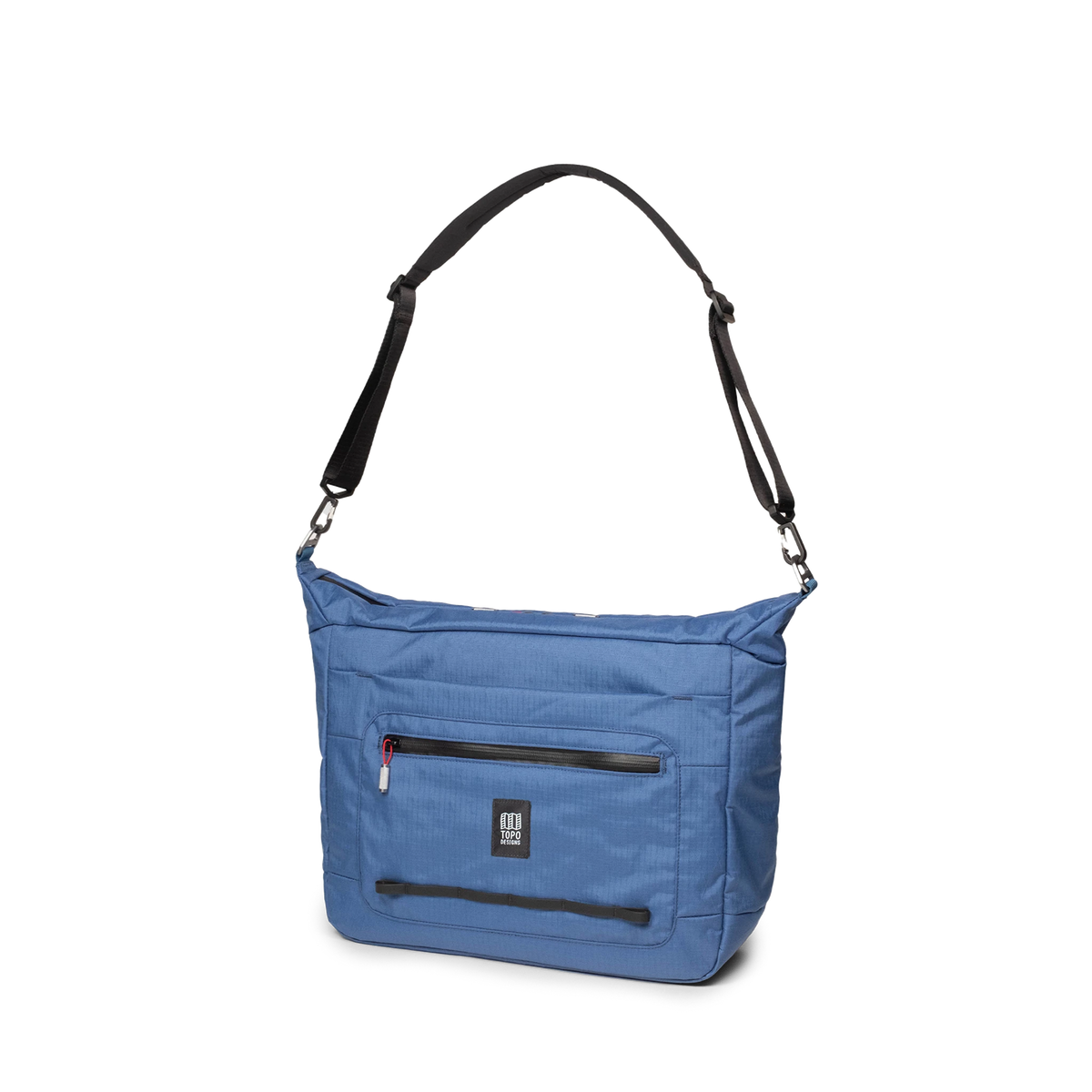 Front view of Topo Designs Global Pro Travel Tote in "Ocean Blue"