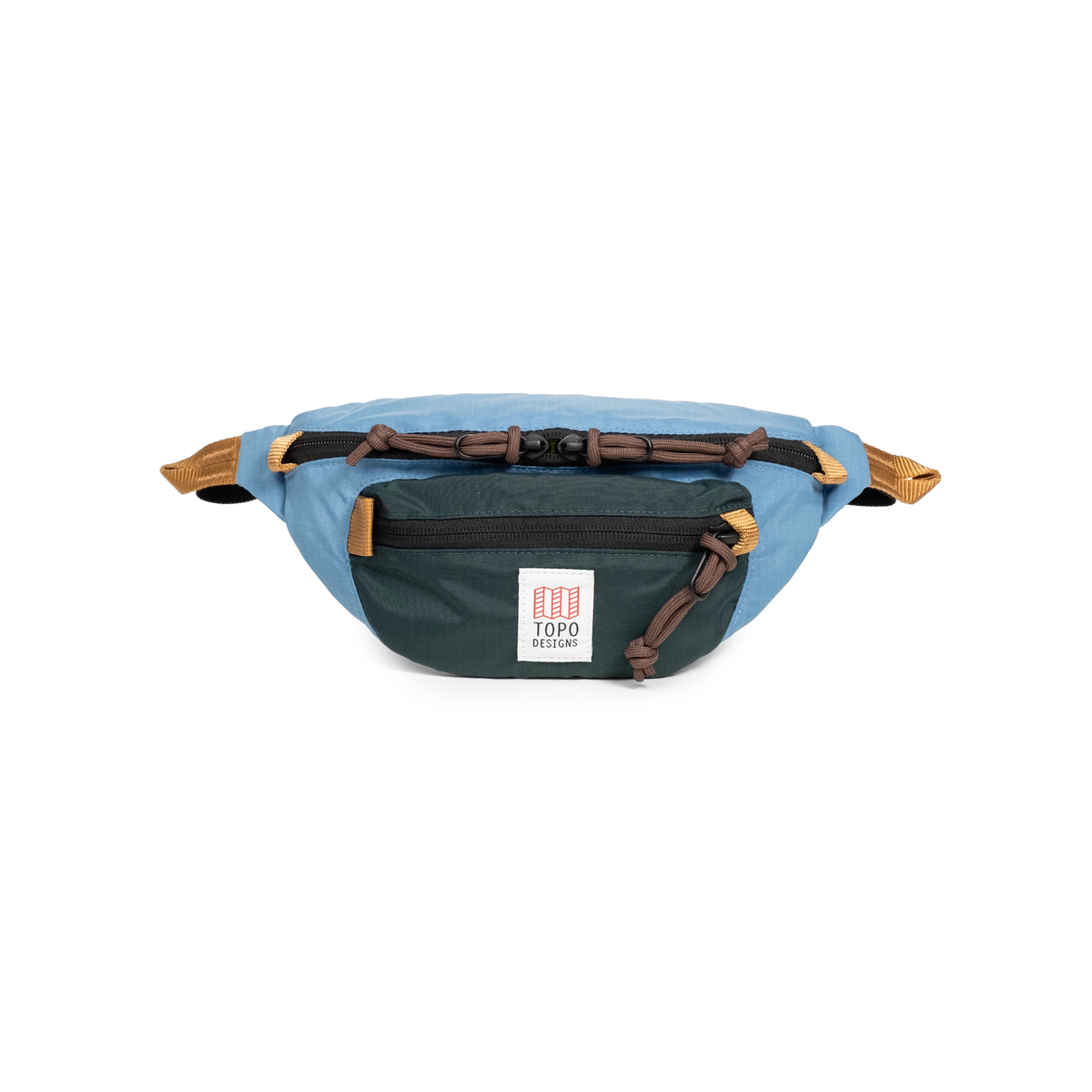 Topo Designs Mountain Waist Pack in "River Blue / Dark Pine"