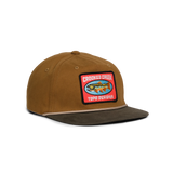 Front quarter shot of Topo Designs x CCH x Pine Printshop Rope Cap in "Stuttgart"
