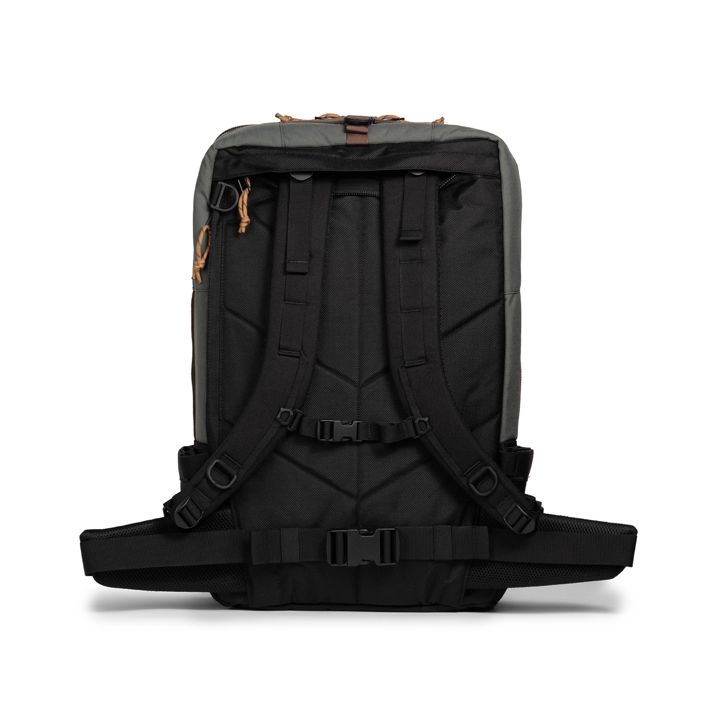 Back view of Topo Designs Global Travel Bag 40L in "Woodland / Forest"