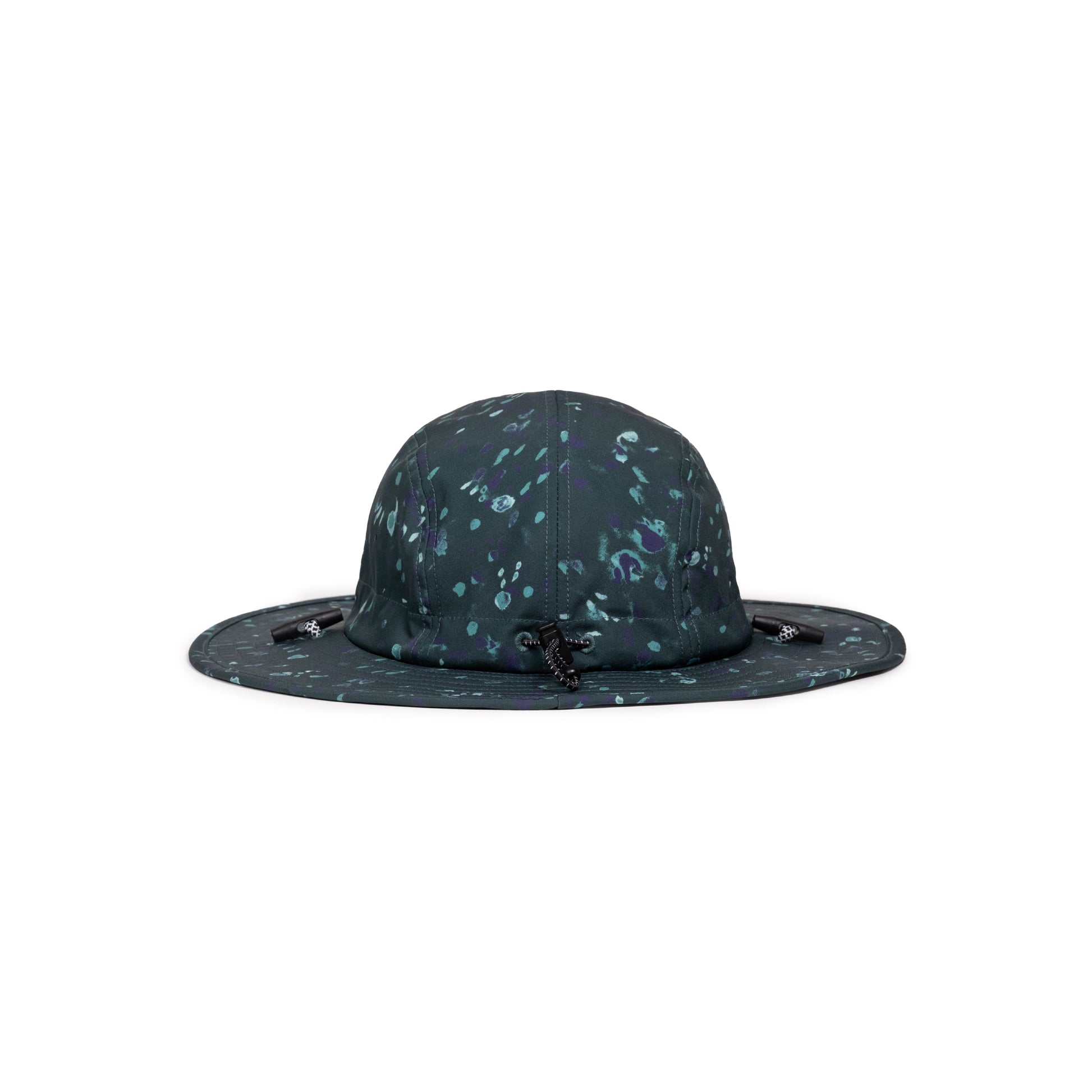 Topo Designs Sun Hat with original logo patch in "Pine Riverbed".